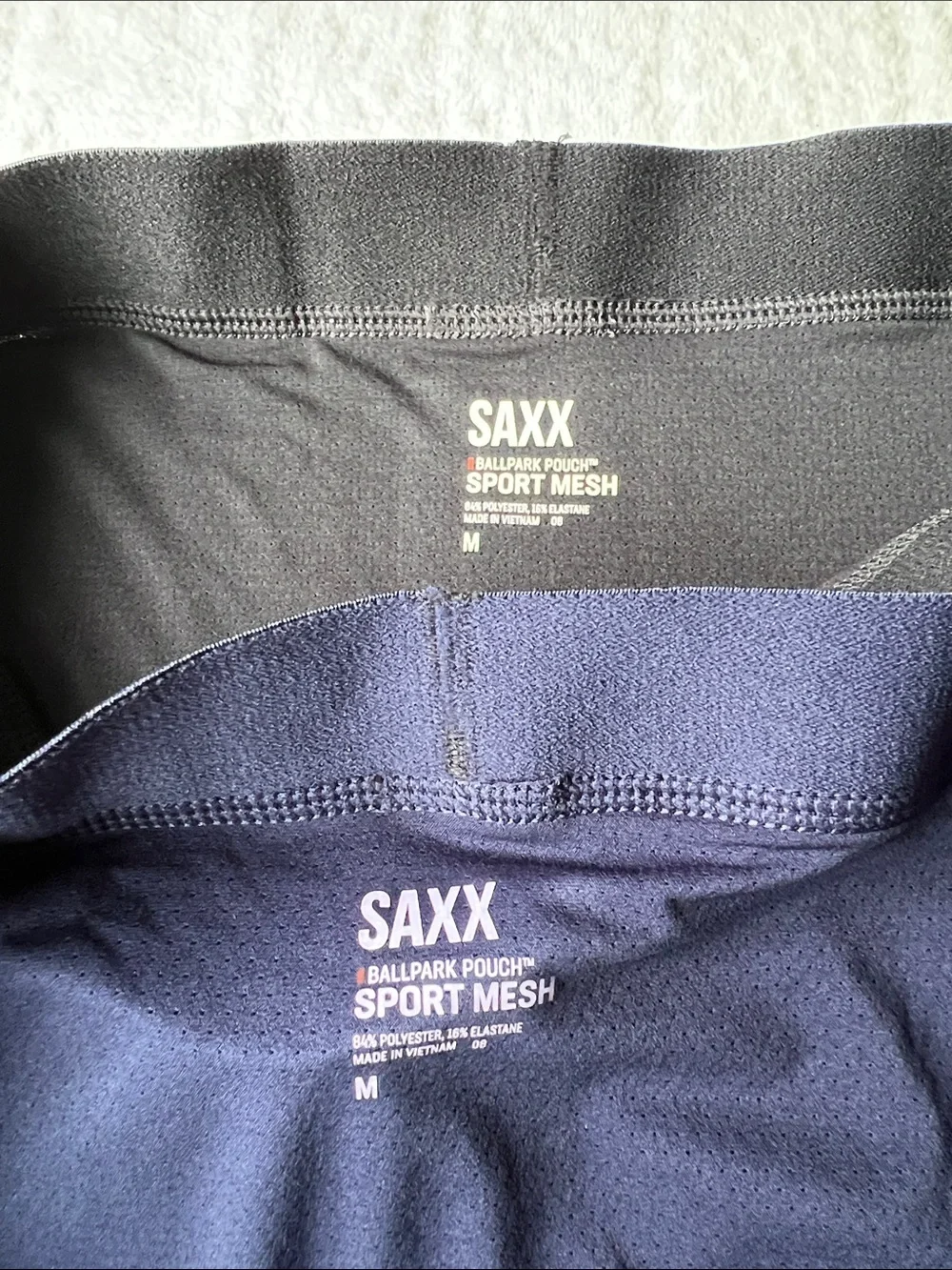 (2) SAXX Ballpark Pouch Spot Mesh Boxer Brief